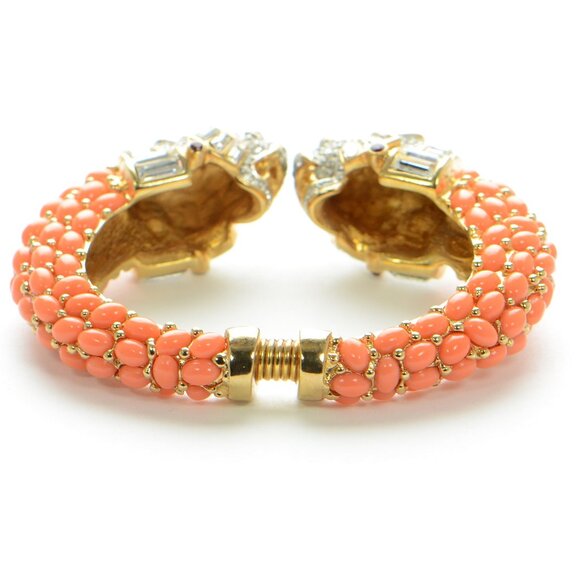 Vintage Kenneth Jay Lane KJL Koi Fish Cuff Bracelet - Picture 4 of 6